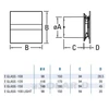 Kép 3/3 - Cata E-100GT Szellőző Ventilátor Fehér Design Üveg