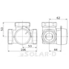 Kép 2/2 - ESBE VRG131/40-25 keverőszelep 6/4" belső menetes 3 járatú Kvs=25 (11603400)