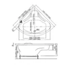 Kép 3/3 - 12000 FÜRDŐKÁD M-ACRYL RITA-150x150 SAROK+LÁB