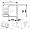 Kép 2/2 - 516524 BLANCOTIPO 45 S MINI 1 MEDENCÉS MOSOGATÓ 224598