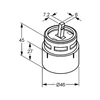 Kép 2/2 - 7520100-00 KLUDI KEVERŐEGYSÉG 7520100   46mm *