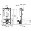 Kép 2/2 - AM101/1000 ALCAPLAST AM101/1000 Sádromodul falba ép. wc tartály