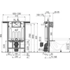 Kép 2/2 - AM102/850 ALCAPLAST AM102/850 Jádromodul falba ép.  wc tartály