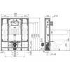 Kép 2/2 - AM116/1300H ALCAPLAST AM116/1300H Solomodul falba ép. wc tartály