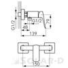 Kép 2/2 - CSAPT. FERRO VITTO GOLD VERDELINE Zuhanycsaptelep Arany