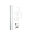 Kép 2/2 - L alakú zuhanyfüggönyrúd fehér 80cm