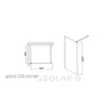 Kép 4/4 - WC00487 WELLIS Astro120 corner zuhanyfal WC00487