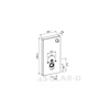 Kép 2/2 - WF00073 WELLIS Corsica Black szerelőmodul fali WC-hez WF00073