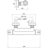 Kép 2/2 - X070096 RAVAK TERMOSZTÁTOS FALI ZUHANYCSAPTELEP TERMO 300 TE 033.00/150 (szett nélkül)