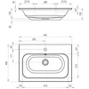 Kép 3/3 - RAVAK Chrome Slim mosdó XJG01170001 (700 x 490)