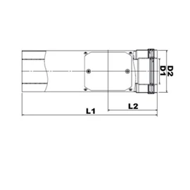 AAEE80125 BRILON ELLENÖRZŐ IDOM 80/125 ALU/ALU AAEE80125