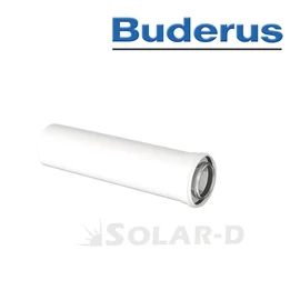 87818 BUDERUS KONC. CSŐ 80/125 500MM RÖVIDÍTHETŐ