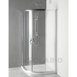 AG4290 SAPHO GELCO SIGMA íves zuhanykabin, dupla eltolható ajtó, TECMI zuhanytálcával, 90x90cm, transzparent üveg (AG4290)