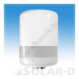BKH0025111 BK Tork (M2) - közepes méretű kéztörlőpapír tartó belsőmag adagolású papírtekercshez, műanyag, fehér-szürke színben