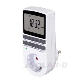 TD 011 Home TD 011 digitális beltéri időzítő óra, napi 10 program, 15 féle napkombinációban, heti ismétlés, beépített memóriavédelem, 250 V, 3680 W