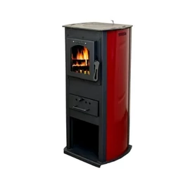 TSIS-KAND-005 KANDALLÓ Termo Klasik Lux  bordó 6,5KW hátsófüstcső 120mm