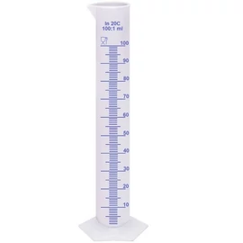 YHC-100 MÉRŐHENGER 100 ML ÁTLÁTSZÓ  *