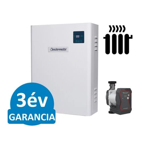 Centrometal El-Cm eBasic "Szett" 6 kW elektromos kazán központi fűtéshez, frekvencia szabályozott keringető szivattyúval