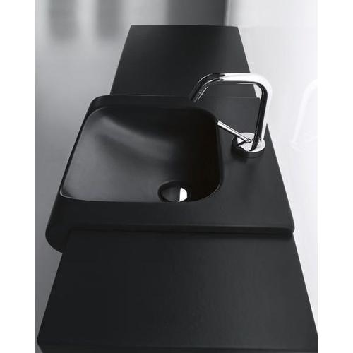 341231 SAPHO KERASAN MOSDÓ INKA 40x17x40cm PULTRA MATT FEKETE