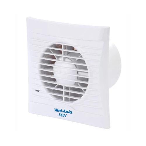439975 VENTILL.SILHOUETTE 100SVT 12V-os extra vékony előlapos (17mm) axiális kishelységventilátor, golyóscsapágyakkal visszacsapószeleppel állítható időrelével (5-30p)