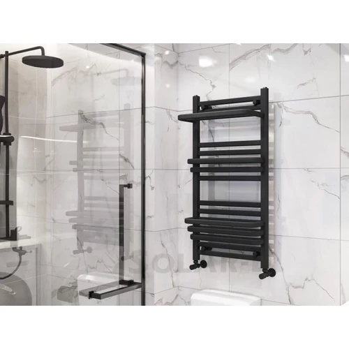 AR-SP10050B AREZZO DESING STEP BLACK 1000x500 törölközőszárító radiátor