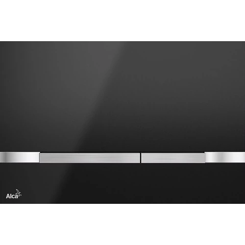 STRIPE-BLACK ALCAPLAST COLOR STRIPE-BLACK rozsdamentes acél nyomólap 255×175×85 mm